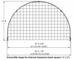 20'Wx24'Lx12'H hoop building shelter